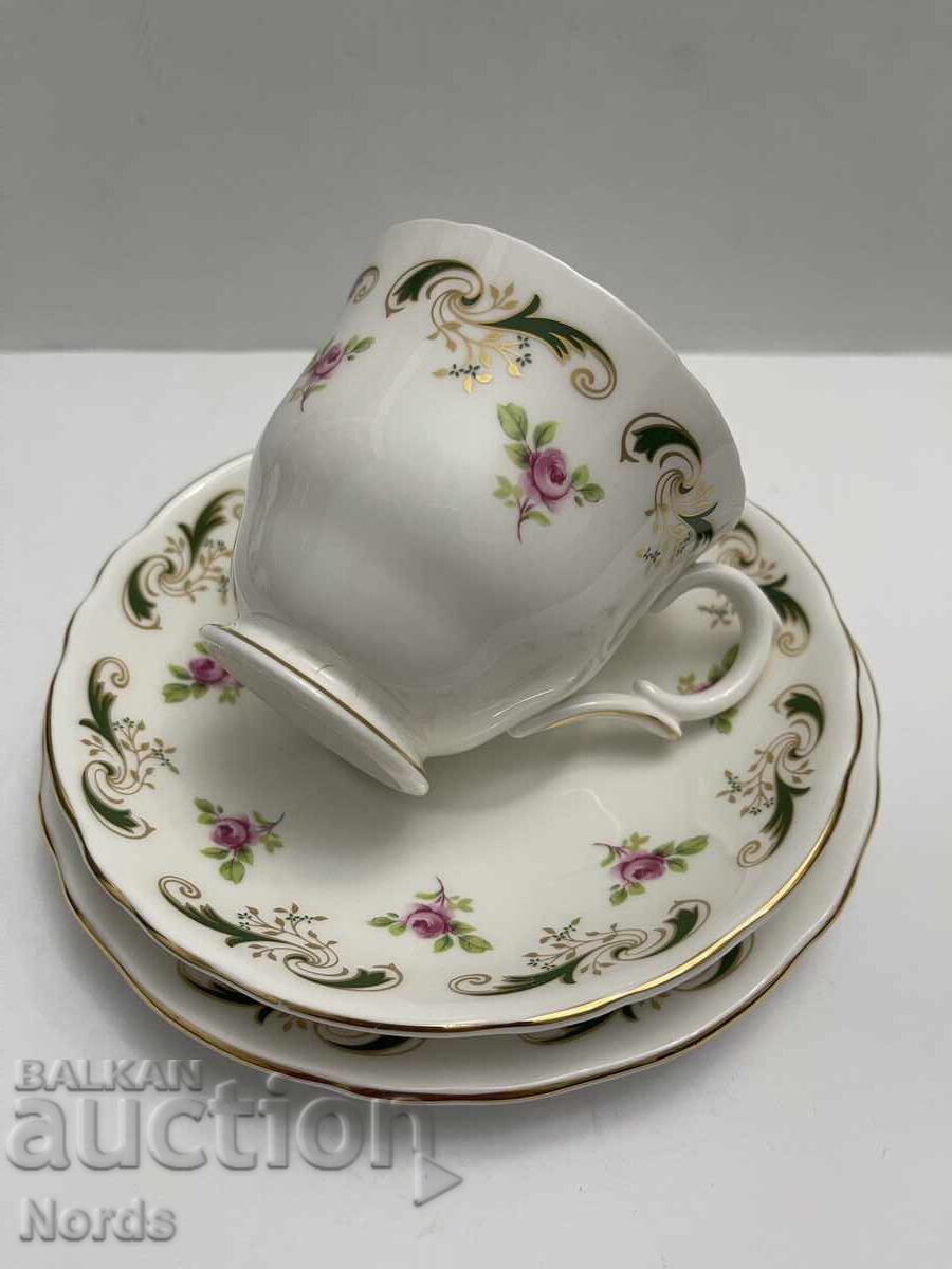 Staffordshir Αγγλικό σετ τριών τεμαχίων για τσάι