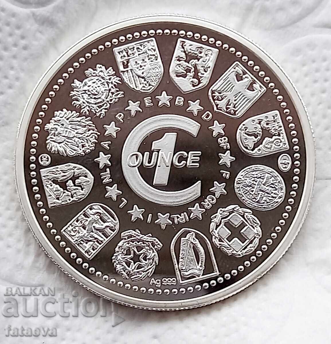 1 oz  сребро, SUOMI, Чети описанието. с цена € 111.11 | 217.31 лв.