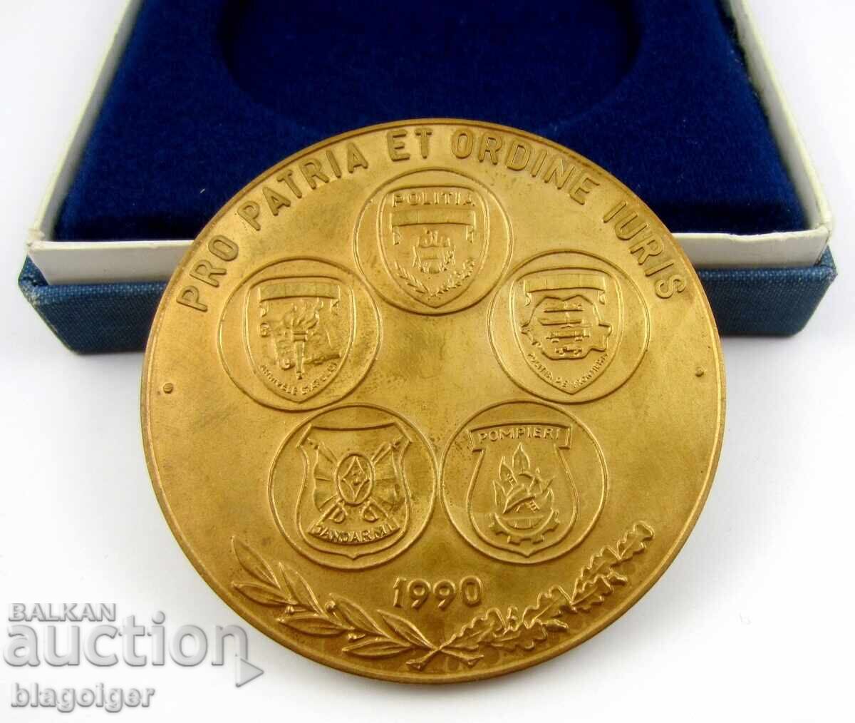 Licitație România-MAI-Poliție-Plachetă-Medalie de bronz