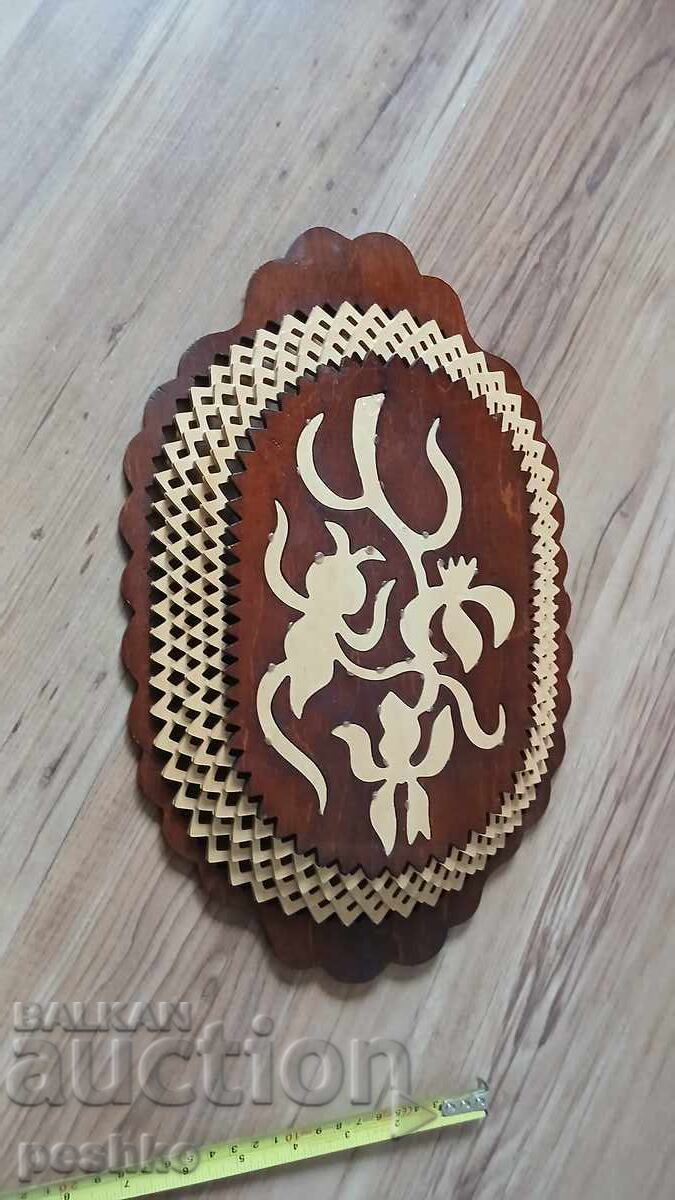 Аукцион Дървен поднос,украса