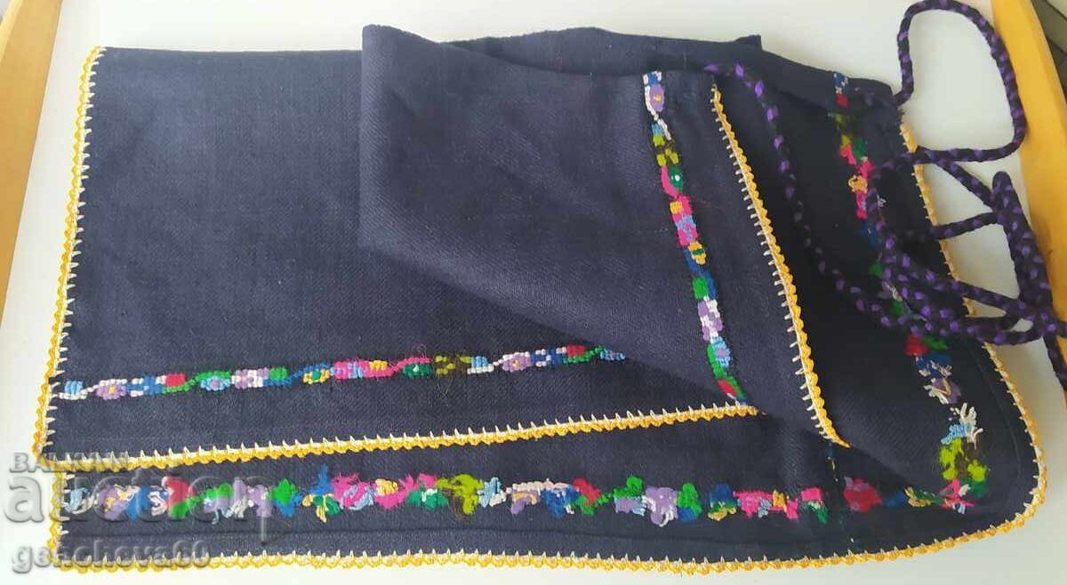 Authentic wool apron, embroidery
