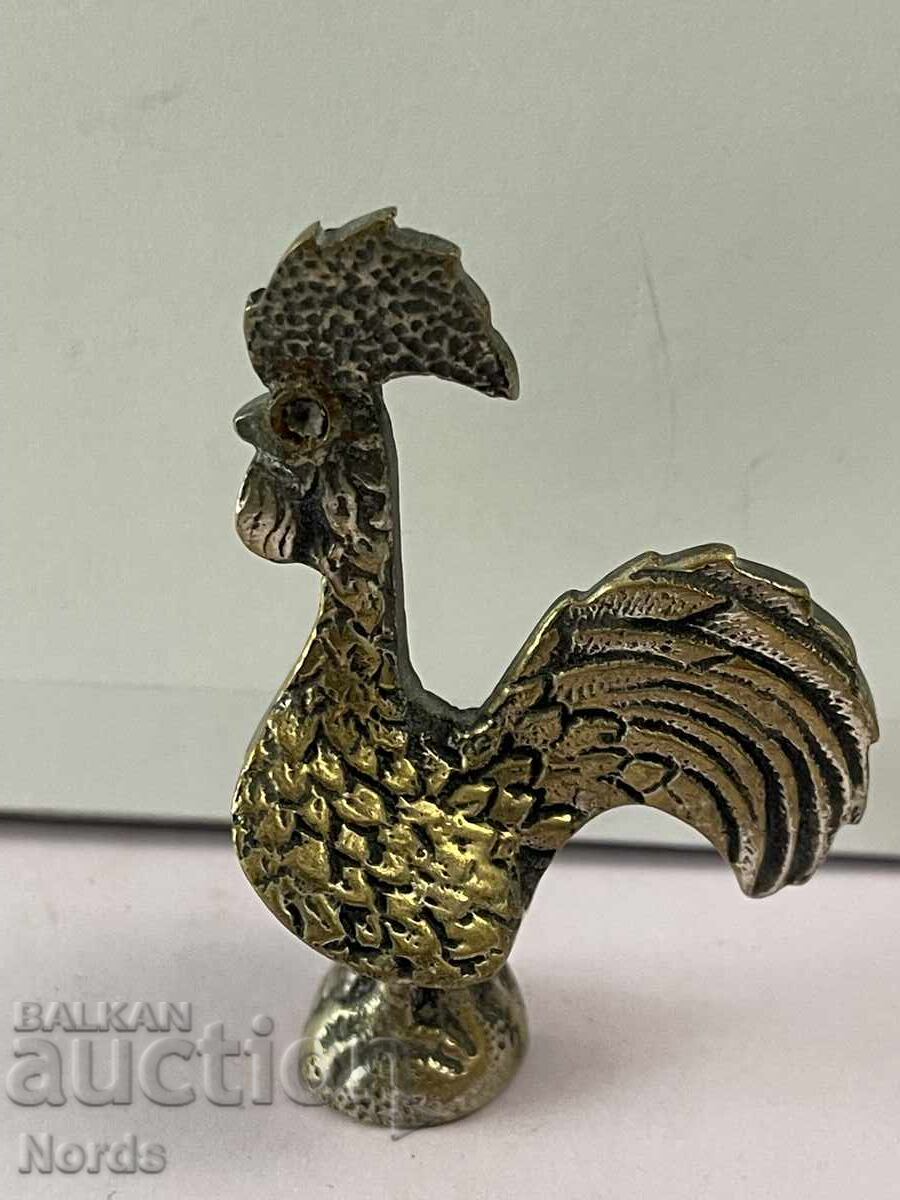 Αντίκα μεταλλικός κόκορας