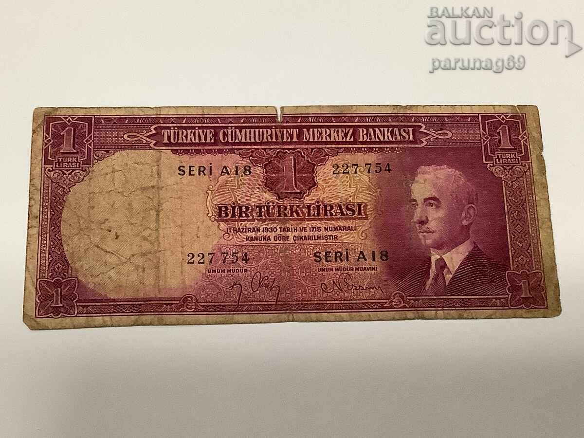 Turcia 1 liră 1942 cu preț € 38.00 | 74.32 BGN