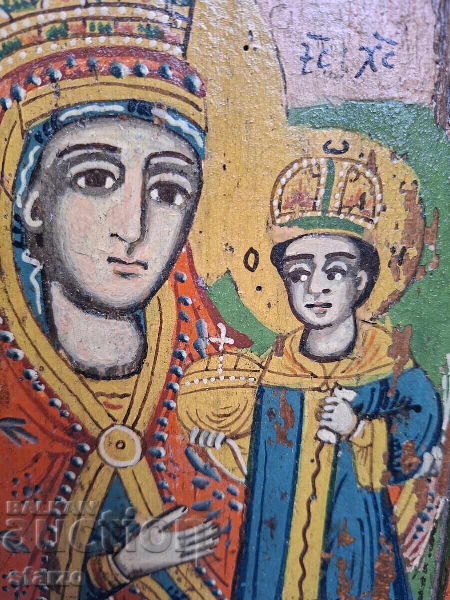 Παλιά Βουλγάρικη Εικόνα Τρίπτυχο