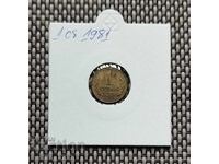 1 penny 1981