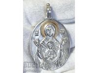 Ασημένιο μενταγιόν Παναγία «Θεοτόκος Σημείο» – ασήμι 950