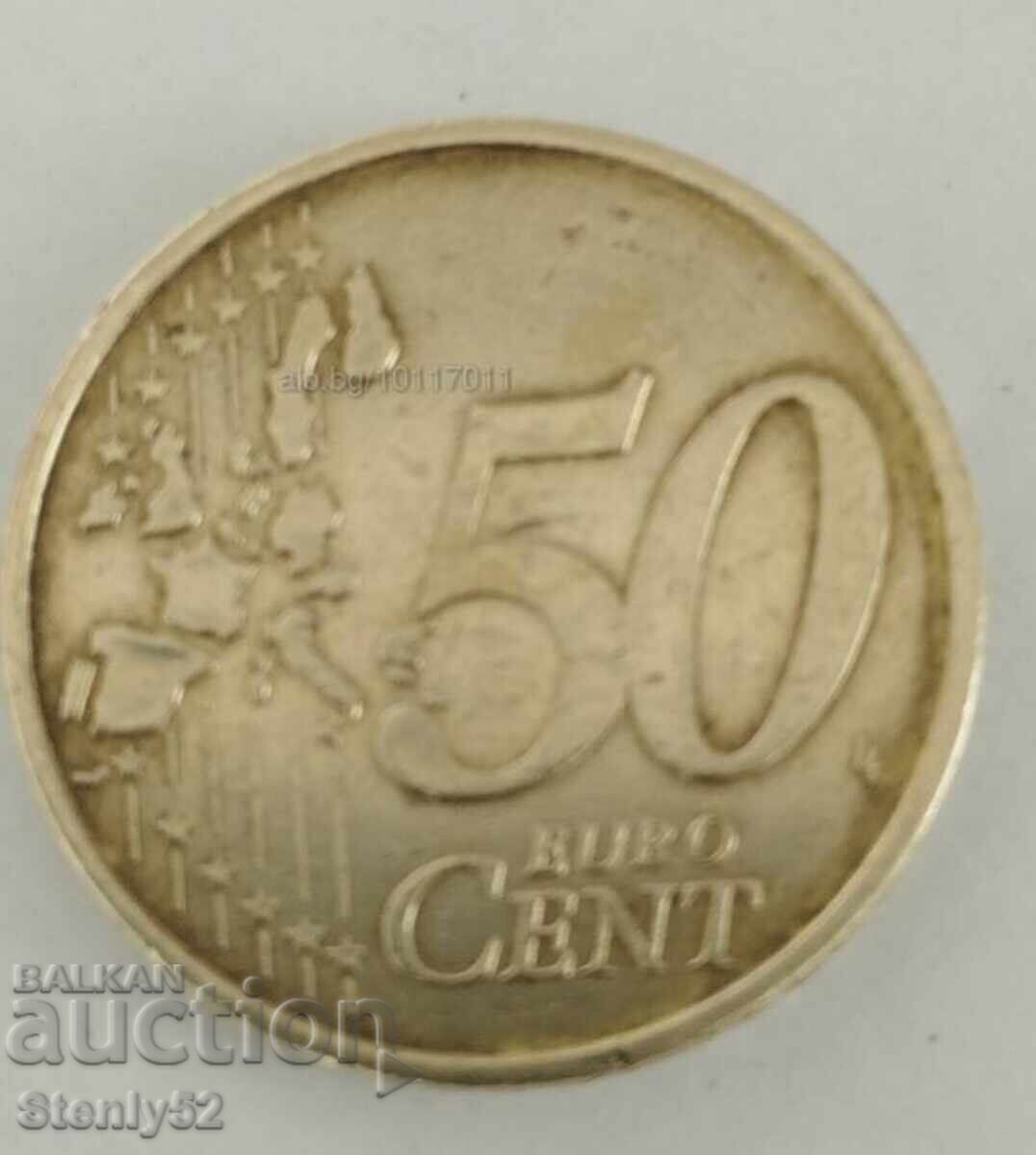 50 евро цента Германия-Брандербурска врата с цена € 3.00 | 5.87 лв.