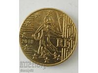 50 евро цента -Франция от 2018 год