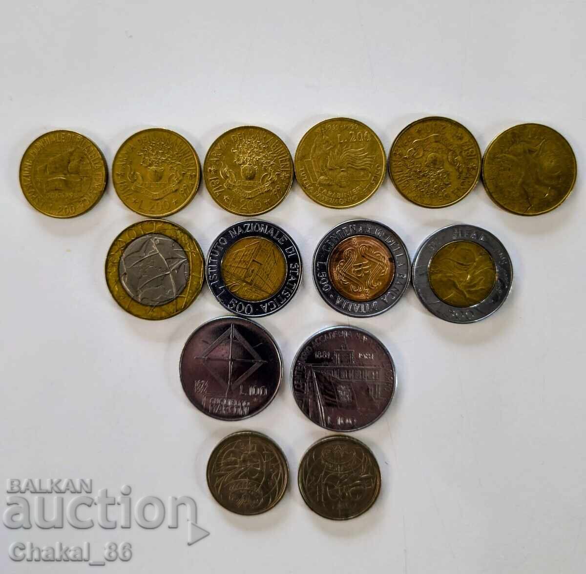 Лот монети Италия! с цена € 0.01 | 0.02 лв.