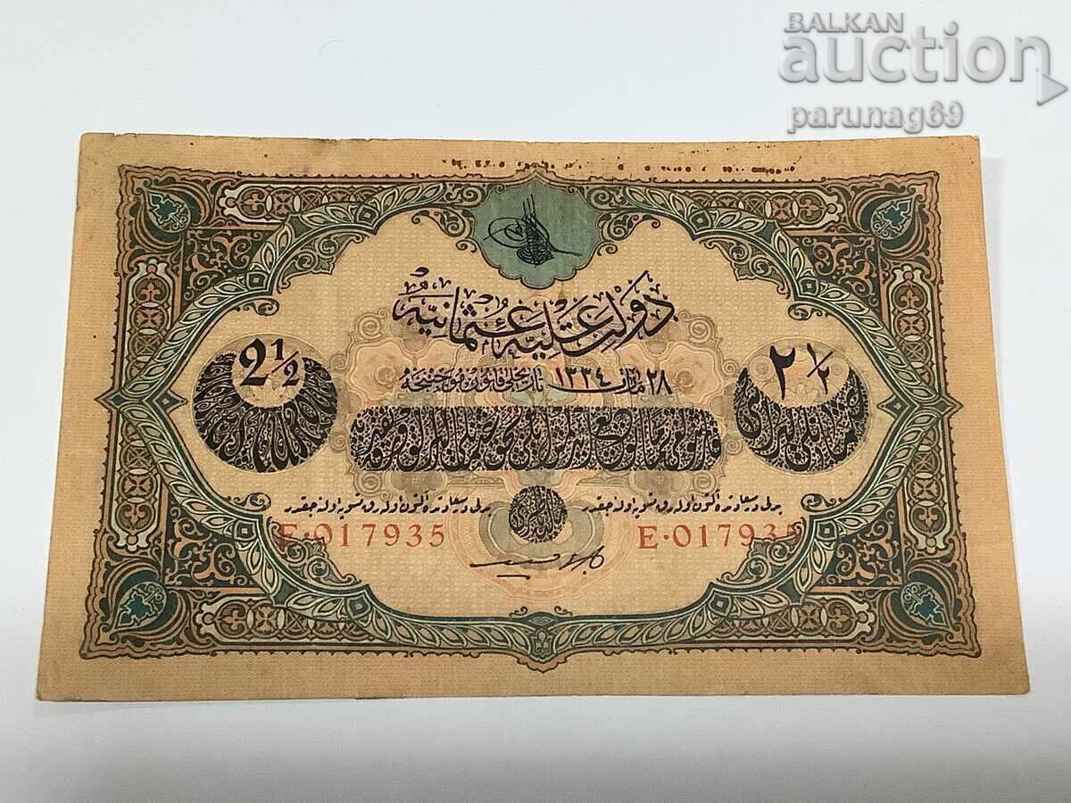 Turcia 2 1/2 lire 1334 - 28 (1909 - 1918) anii