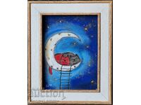 Somn dulce /pisici/, ilustrație, tablou pastel