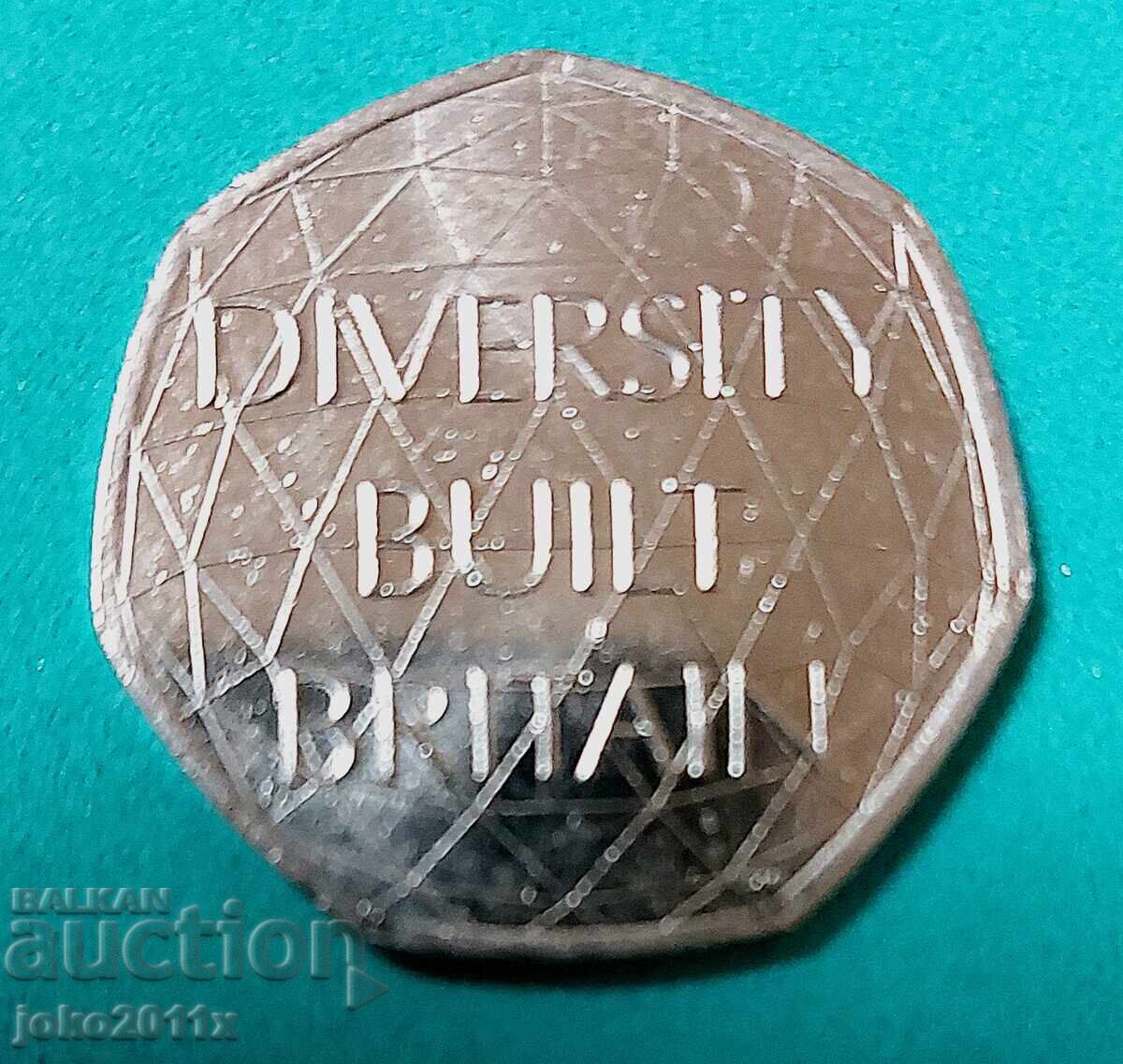 50 πένες Ηνωμένου Βασιλείου 2020 - επετειακά 50 πένες Ηνωμένου Βασιλείου 2020 - επετειακά