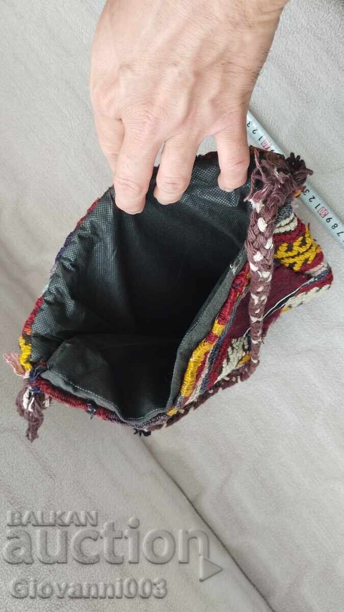 Geantă veche, lucrată manual - 7