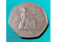 50 de pence Marea Britanie 1981