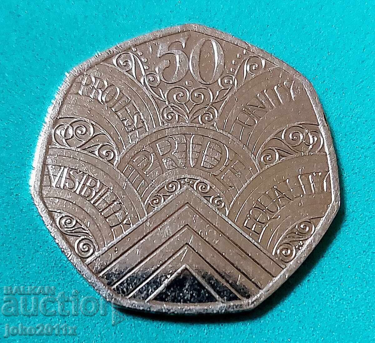 50 de penny Marea Britanie 2022 - jubiliare