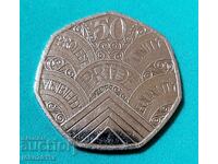 50 de penny Marea Britanie 2022 - jubiliare