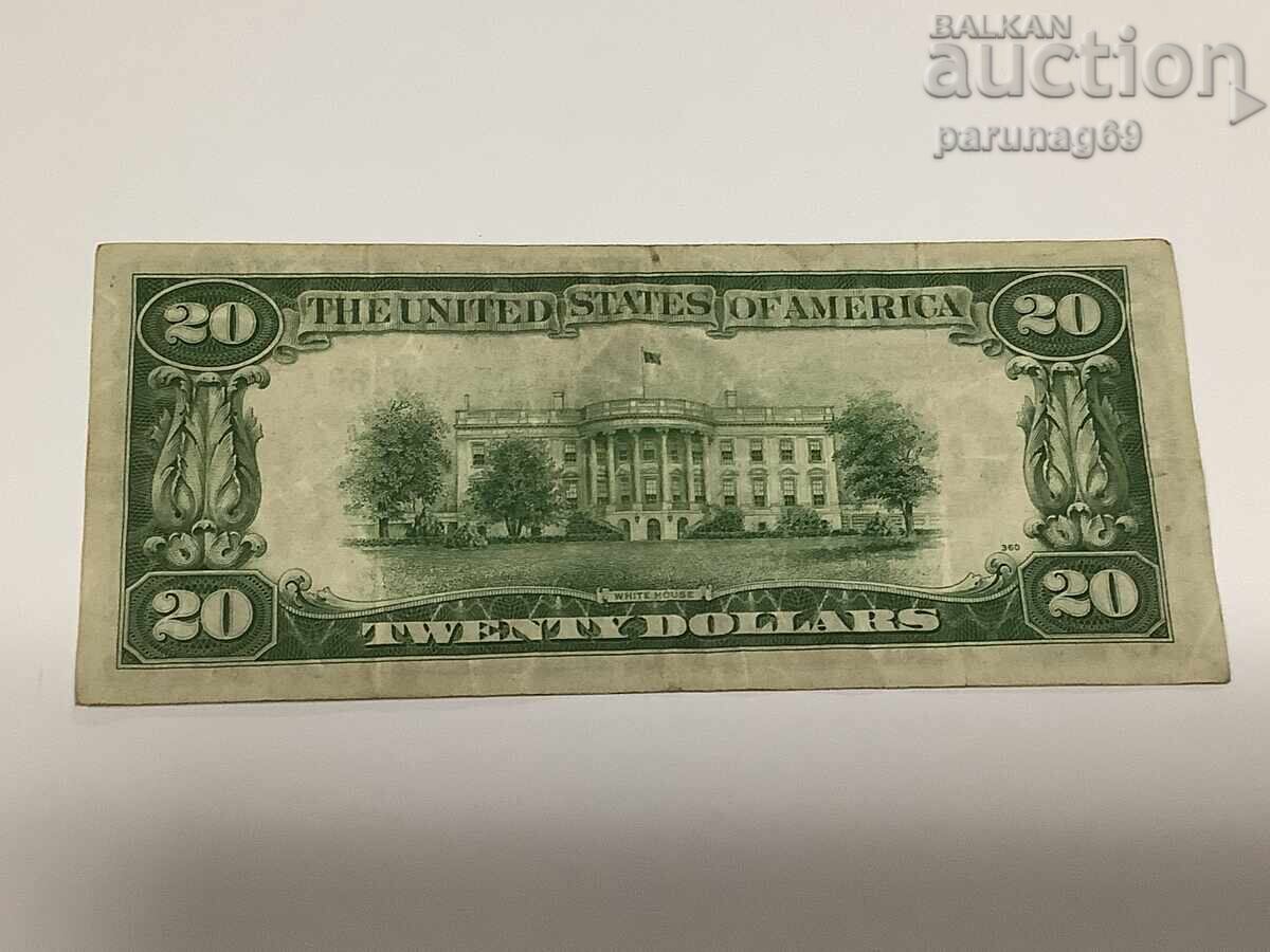 ΗΠΑ 20 δολάρια 1934 με τιμή € 38.00 | 74.32 BGN