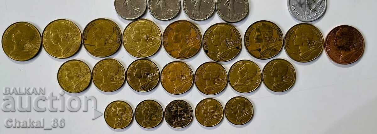 Μονέτες παρτίδα Γαλλία! με τιμή € 0.01 | 0.02 BGN