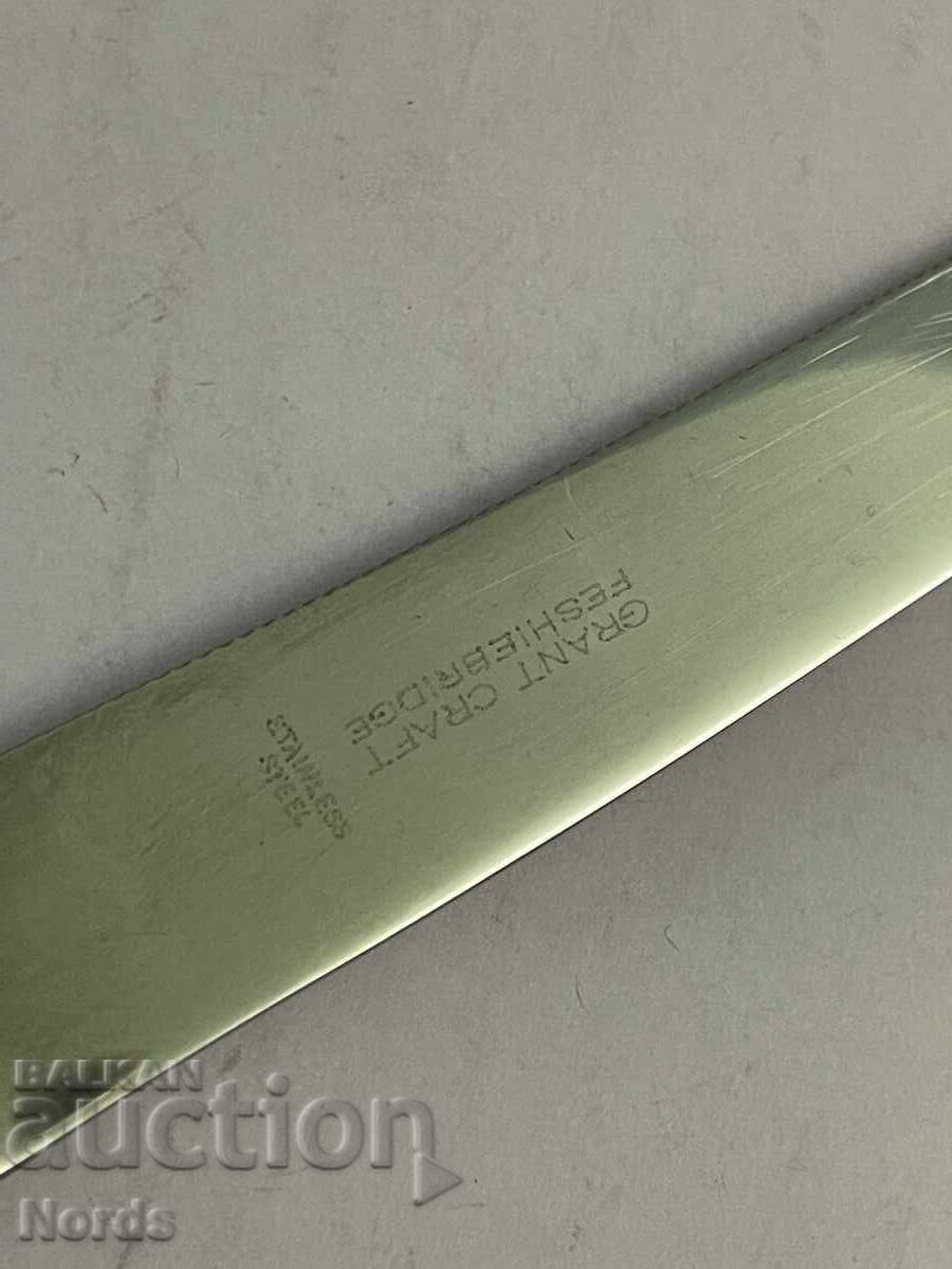 Auction  Knife with a bone handle and spatula