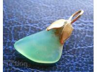 Pendant - chrysoprase pendant