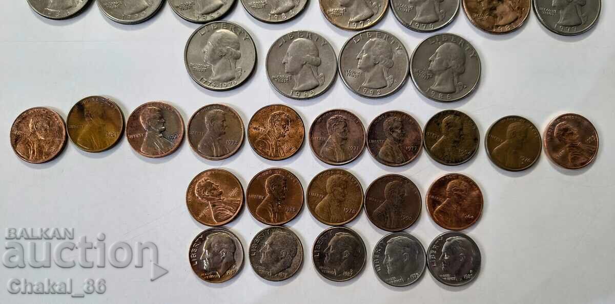 Μονέτες παρτίδα ΗΠΑ! με τιμή € 2.00 | 3.91 BGN