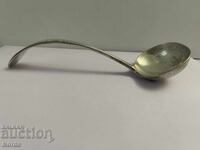 Silver-plated ladle with markings