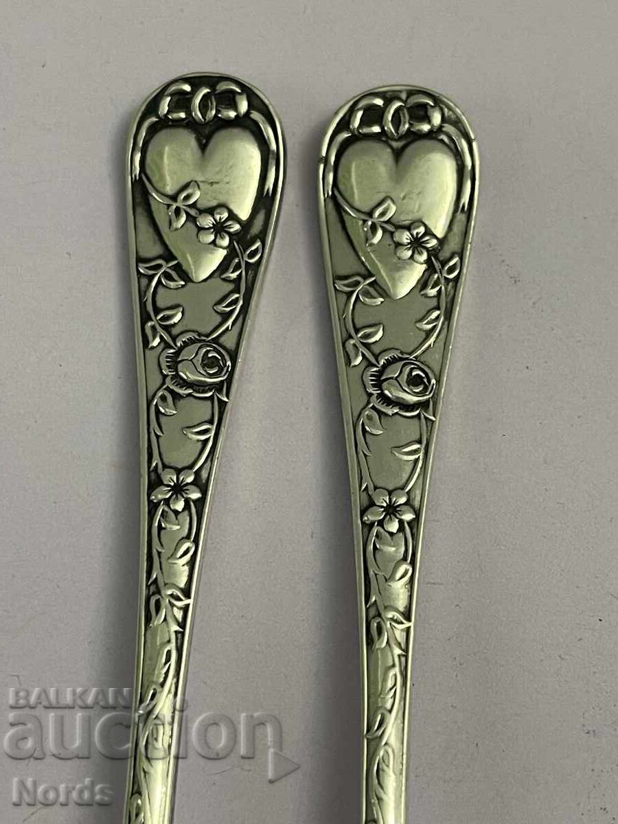 Tacâmuri placate cu argint cu marcaje - 6