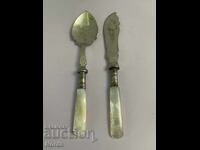 Tacâmuri placate cu argint cu marcaje