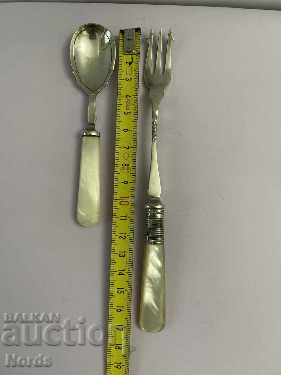 Tacâmuri placate cu argint cu marcaje - 5