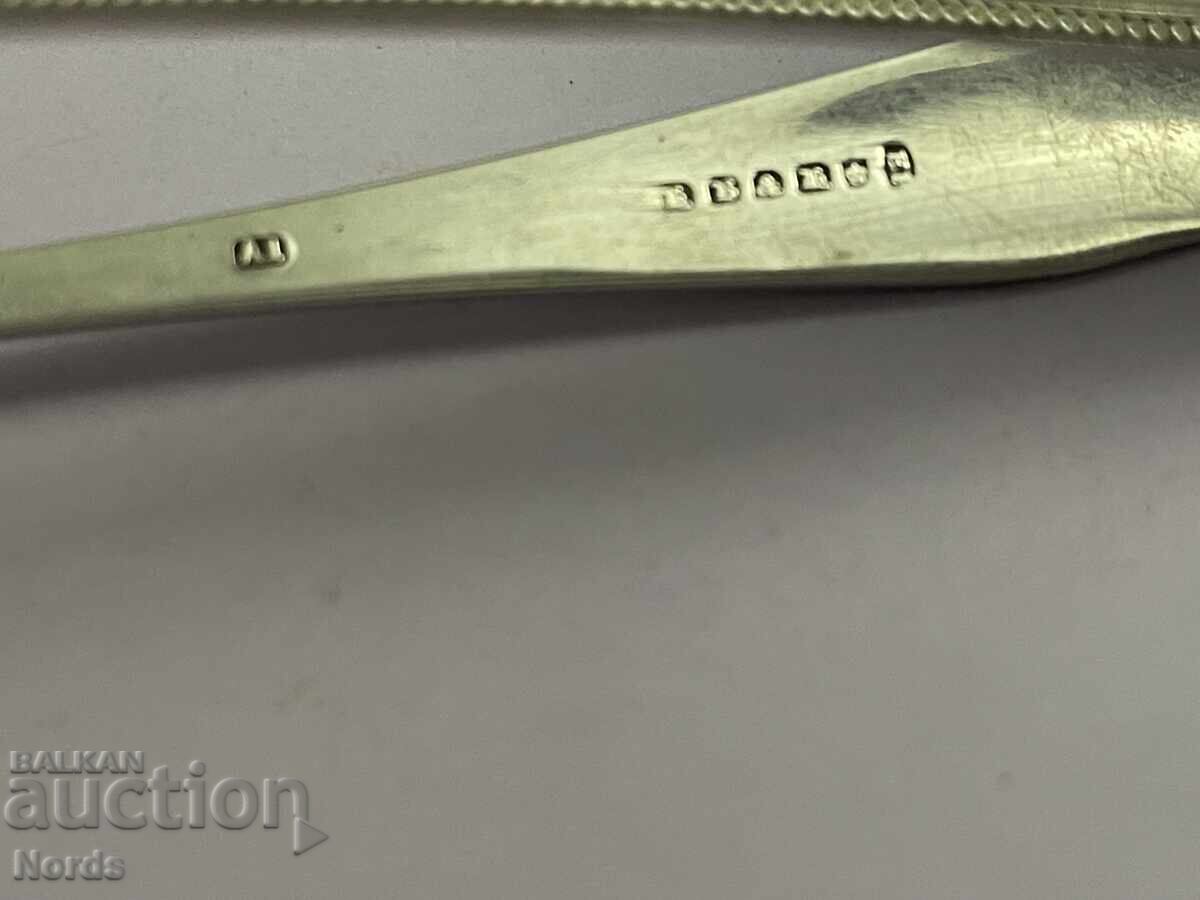 Доставка на Посребрена щипка за лед с маркировка Доставка на Посребрена щипка за лед с маркировка