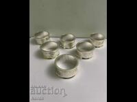 Silver-plated napkin rings