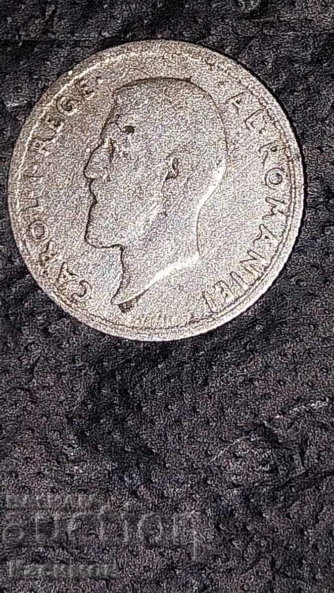 Стара сребърна монета от Румъния 50 Бани 1910 година с цена € 5.00 | 9.78 лв. Стара сребърна монета от Румъния 50 Бани 1910 година с цена € 5.00 | 9.78 лв.