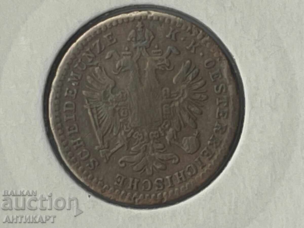 Δημοπρασία Γραμμή χάλκινο νόμισμα Αυστρίας 1 κρόιτσερ 1860 Δημοπρασία Γραμμή χάλκινο νόμισμα Αυστρίας 1 κρόιτσερ 1860