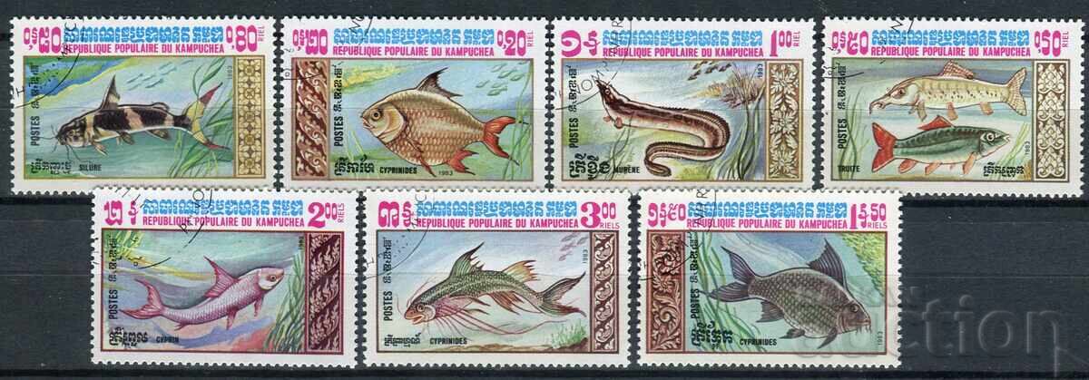 Cambodgia/Cambogia 1983 CTO - Faună marină, pești