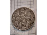 4 σελίνια / διπλό φλορίνι/ Ηνωμένο Βασίλειο 1890 ασημένιο