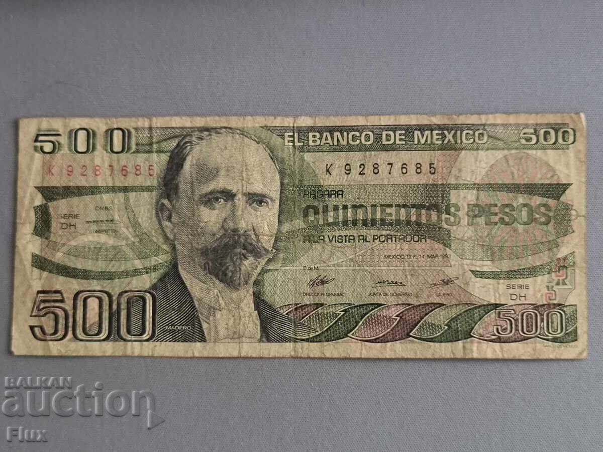 Bancnotă - Mexic - 500 pesos | 1983