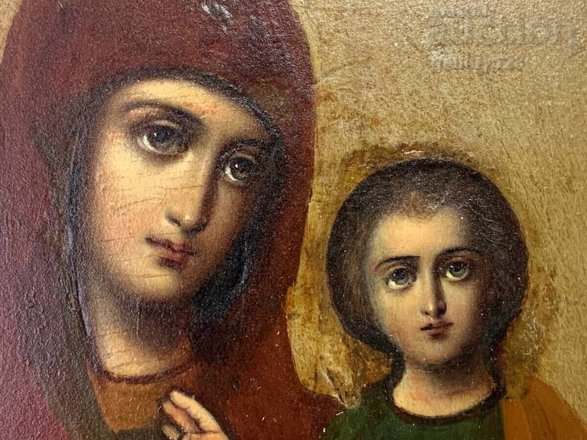 Стара икона царска Русия сребро 84 рисувана с цена € 48.00 | 93.88 лв.