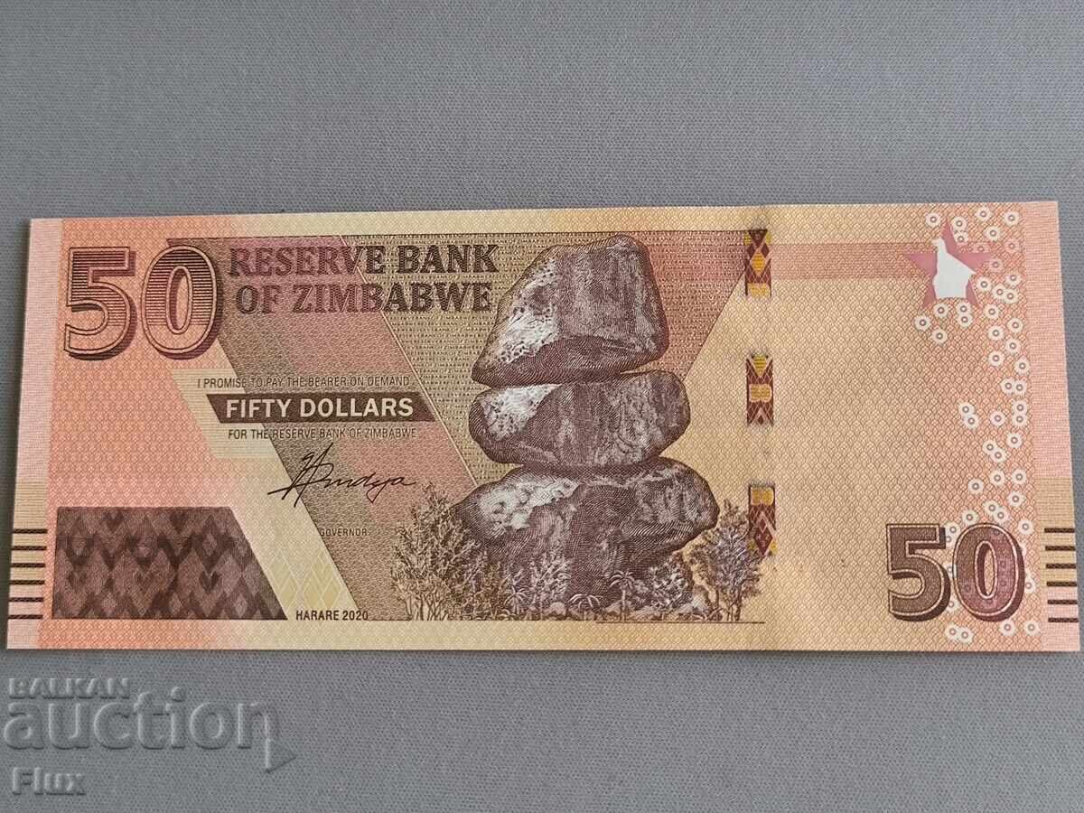 Bancnotă - Zimbabwe - 50 de dolari UNC | 2020