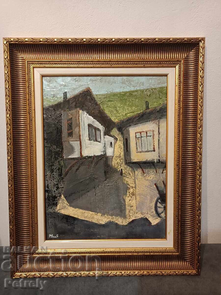 Pictură veche în ulei