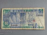 Bancnota - Singapore - 1 dolar | 1987