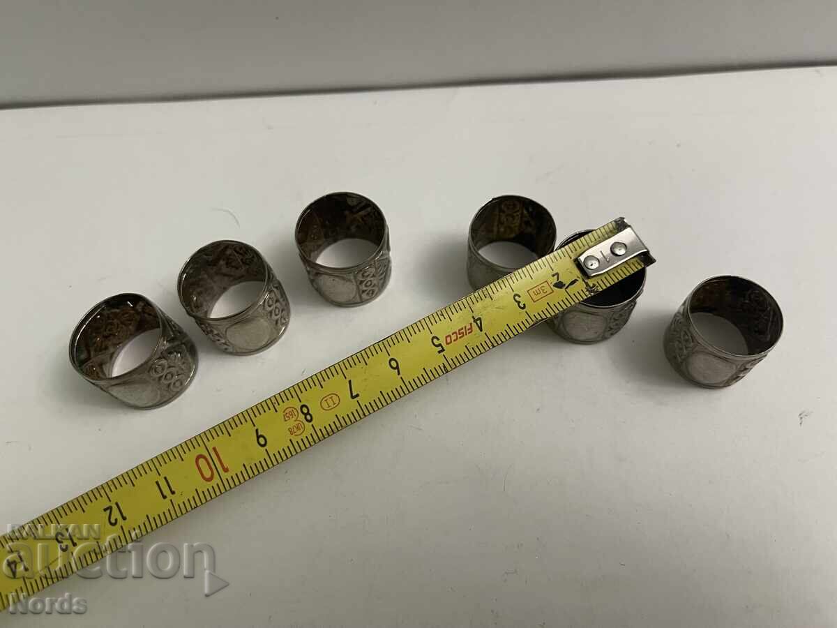 Стари метални пръстени за салфетки - 5