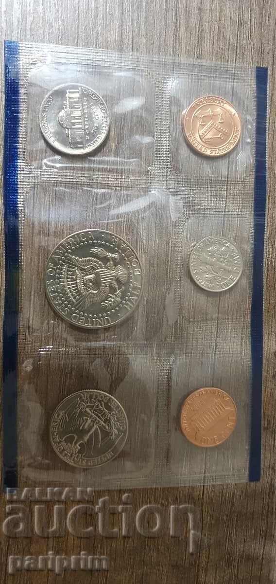 Set de monede americane NECIRCULATE din 1985, BZC cu preț € 0.01 | 0.02 BGN