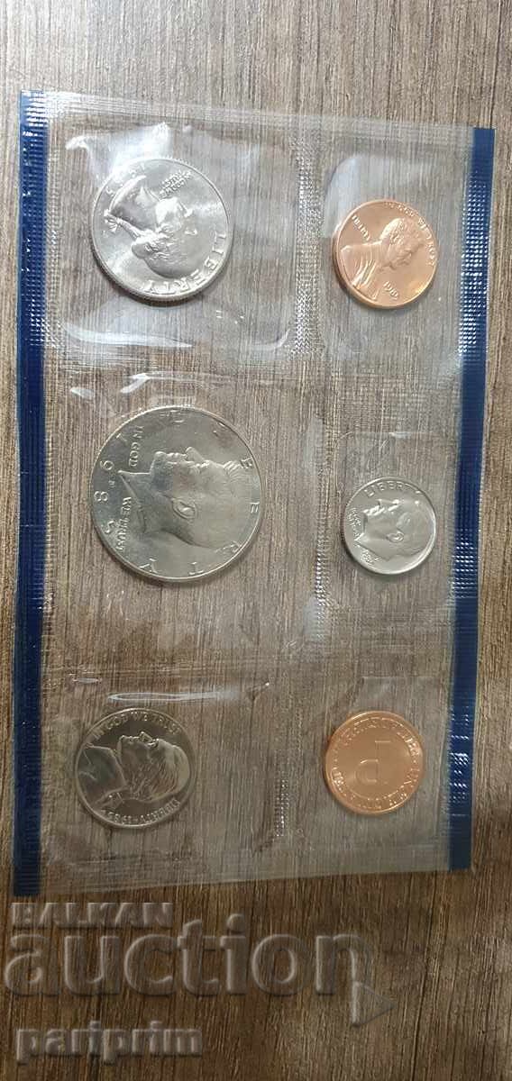 Set de monede americane NECIRCULATE din 1985, BZC