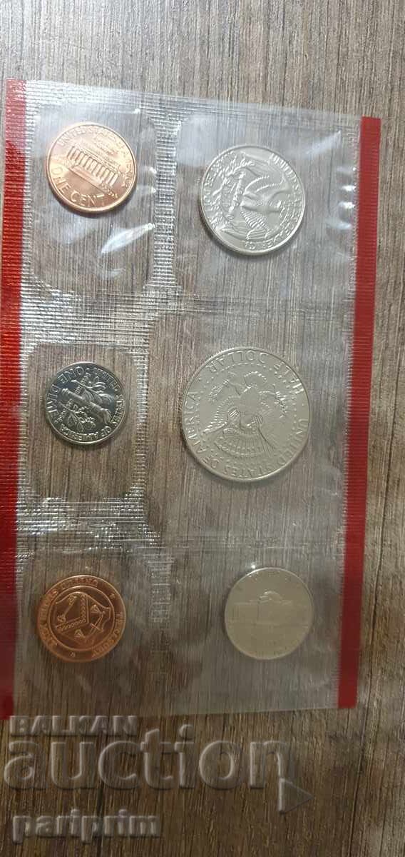 Komplekt NEΚΥΚΛΟΦΟΡΗΜΕΝΩΝ αμερικανικών νομισμάτων του 1994, BZTS με τιμή € 0.01 | 0.02 BGN