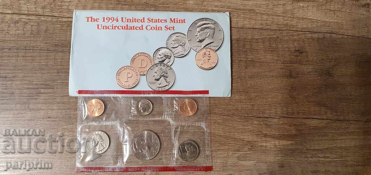 Δημοπρασία Komplekt NEΚΥΚΛΟΦΟΡΗΜΕΝΩΝ αμερικανικών νομισμάτων του 1994, BZTS