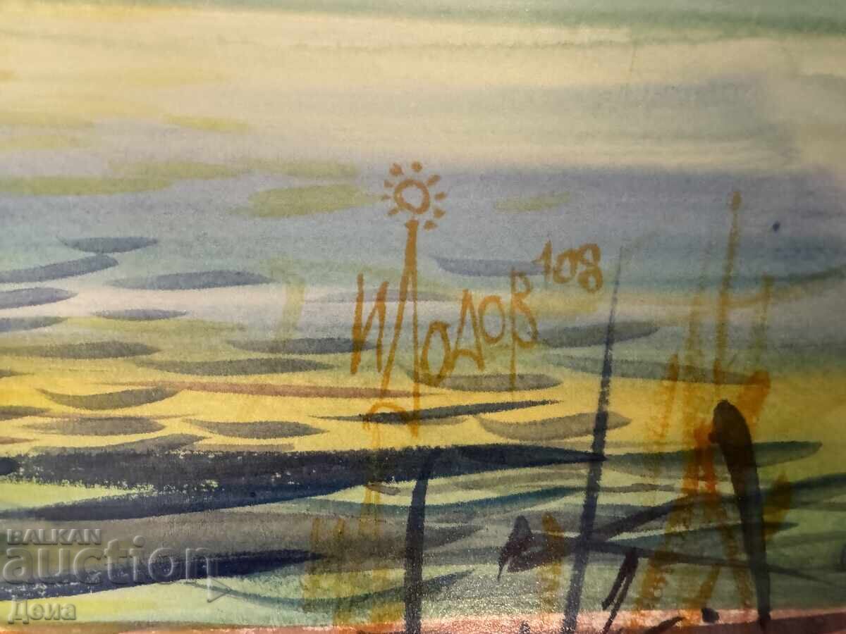 Иван Додов акварел 2016г с цена € 100.00 | 195.58 лв.