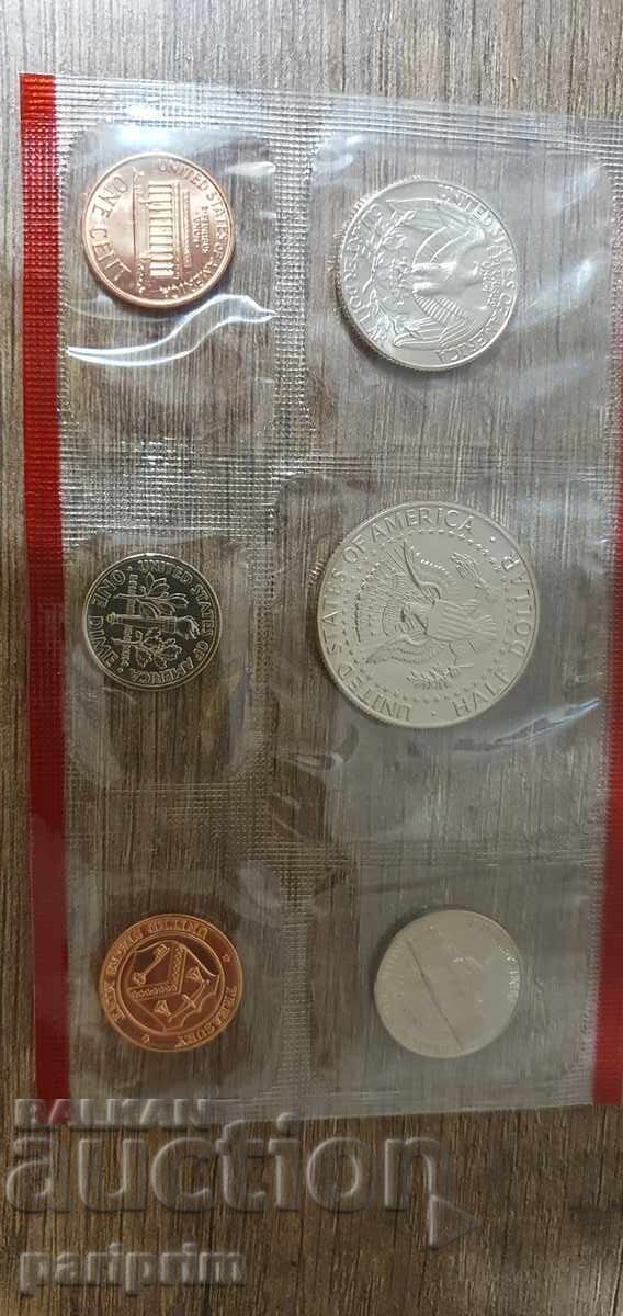 Η.Π.Α., 1989. Σετ 6 τμχ. ΜΗ ΚΥΚΛΟΦΟΡΗΣΑΝΤΑ νομίσματα. BZC με τιμή € 0.01 | 0.02 BGN