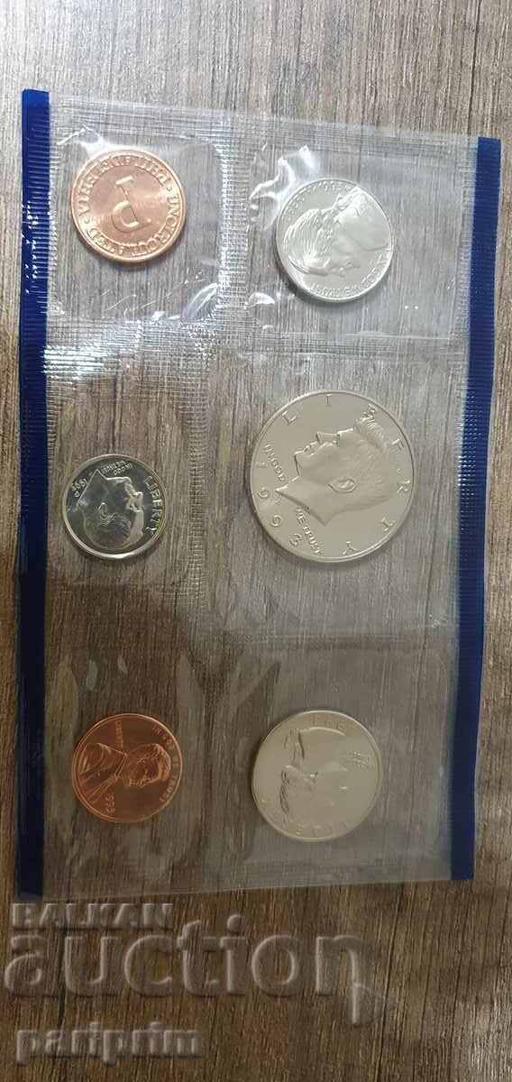Set de monede americane NECIRCULATE din 1993, BZC Set de monede americane NECIRCULATE din 1993, BZC