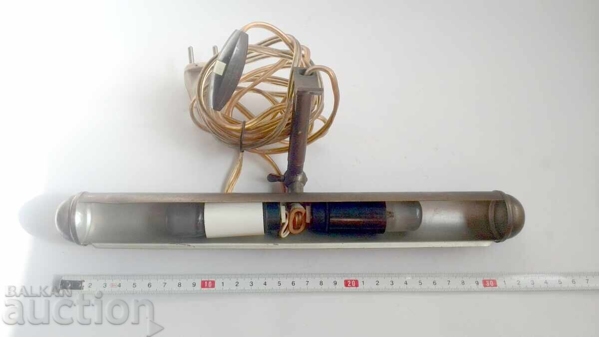 Стара месингова лампа за картини - 5