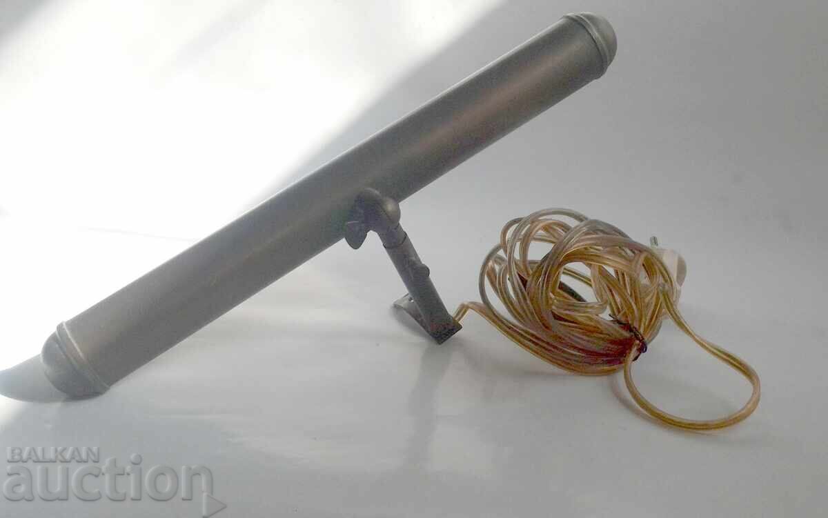 Стара месингова лампа за картини - 7